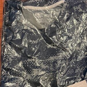 Russell Athletic Digital Camo Tee in Black and Gray